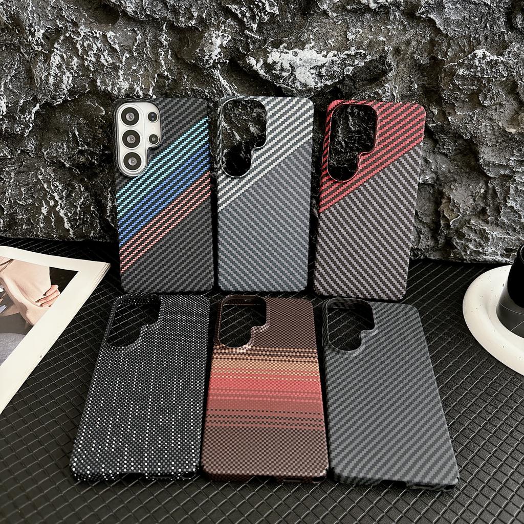 for Magsafe Magnetic Carbon Fiber Phone Case for Samsung Galaxy S26 S25 S24 Ultra A56 A55 A17 A16 A15 Ultra Thin Hard PC Cover