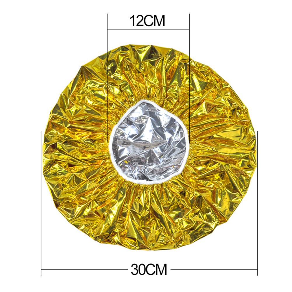 Heat Insulation Aluminum Foil Hat Elastic Bathing For Women Hair Salon Bathroom