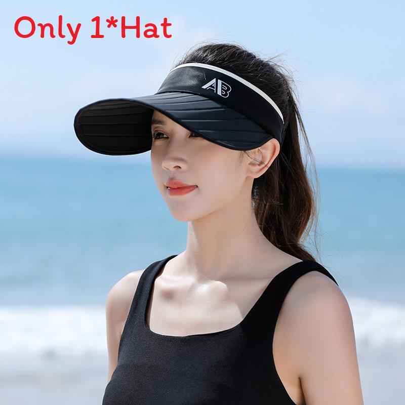 Summer Sun Protection Cap For Women With Wide Brim Breathable Cotton Polyester Outdoor Beach Hat