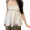 Retro tassel design sense sling vest women's summer new small fragrant style foreign style sweet short tube top tide