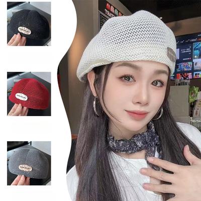 Jaro a Podzim Retro Elegantní Módní Baret Dámský Temperament Ukazující Obličej Malý Hepburn Styl Kšiltovka Kšiltovka a Malířská čepice