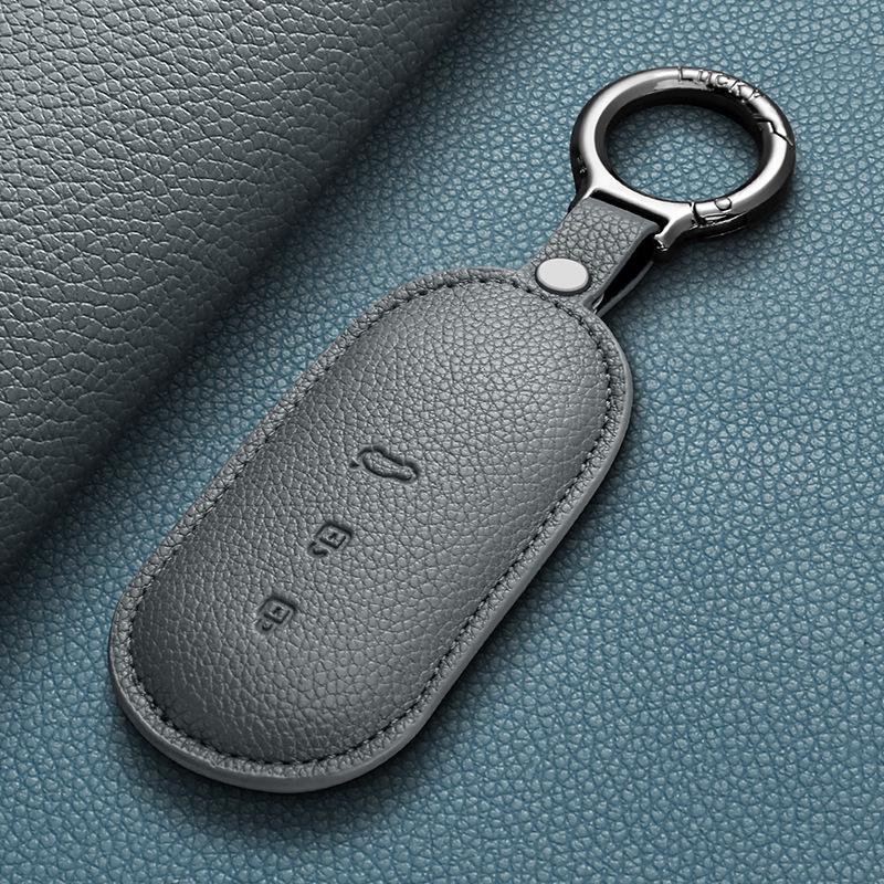 Genuine Leather Key Case for AITO M9, Huawei M5, and M7 (2024 Model)