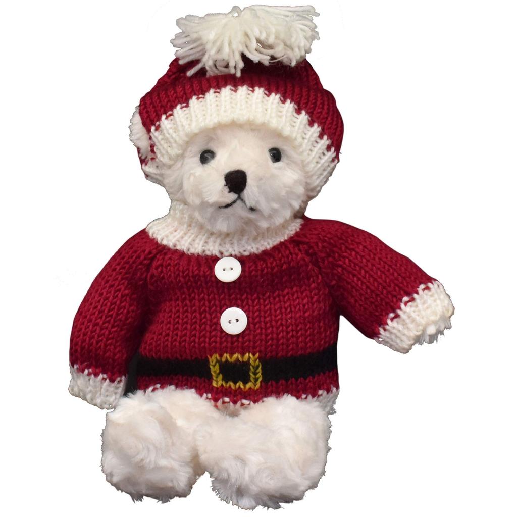 S020122 Santa's Factory Christmas Sweater Bear Santa L
