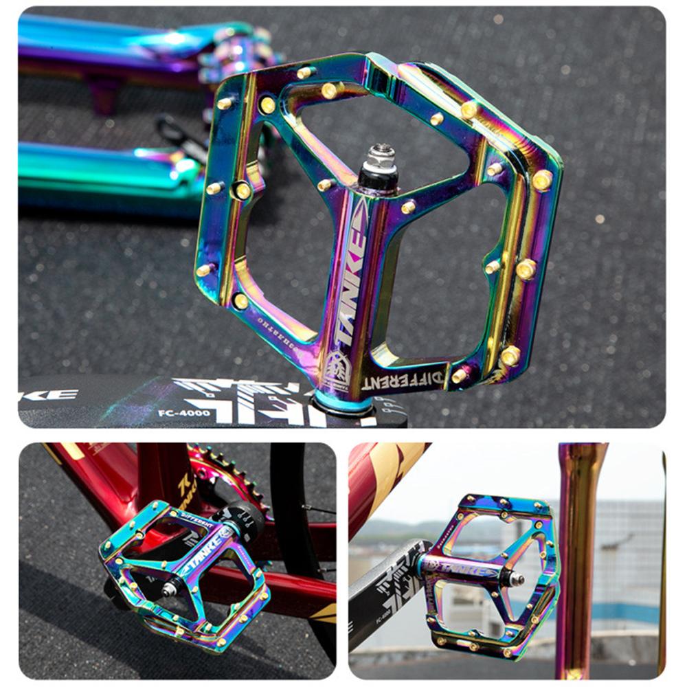Pedali per bicicletta Pedali colorati per bici da strada Pedali per bici MTB in alluminio antiscivolo