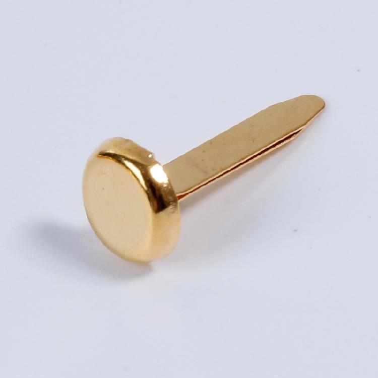 100 stuks Mini Brads Patroon Zakclips Ronde Kop Clips Metalen Ronde Kop Clips