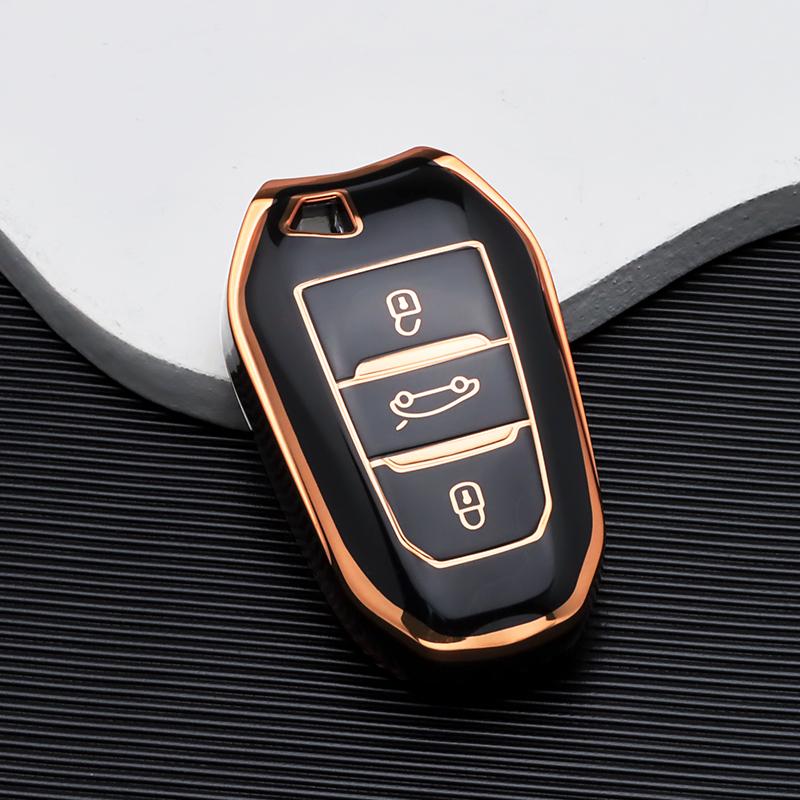Měkké TPU Pouzdro na klíč od auta Kryt Skořepina Držák Fob Pro Peugeot 308 408 508 2008 3008 4008 5008 Pro Citroen C4 C6 C3-XR Příslušenství