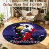 Round Rug Custom NameMiraculous Ladybug Pattern Non Slip Carpet Home Floor Decor