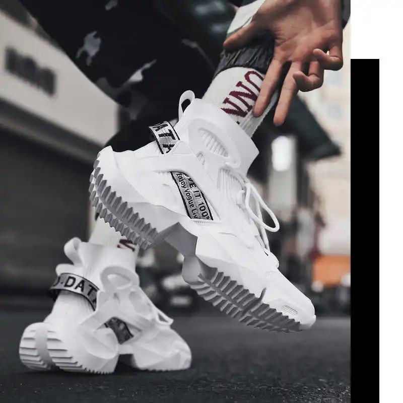 Height Up Flat Sole Man's Deporte Walking Comfortable Sneakers 42 Size Shoes Sport Resale Luxo What's Seasonal Wide Fit