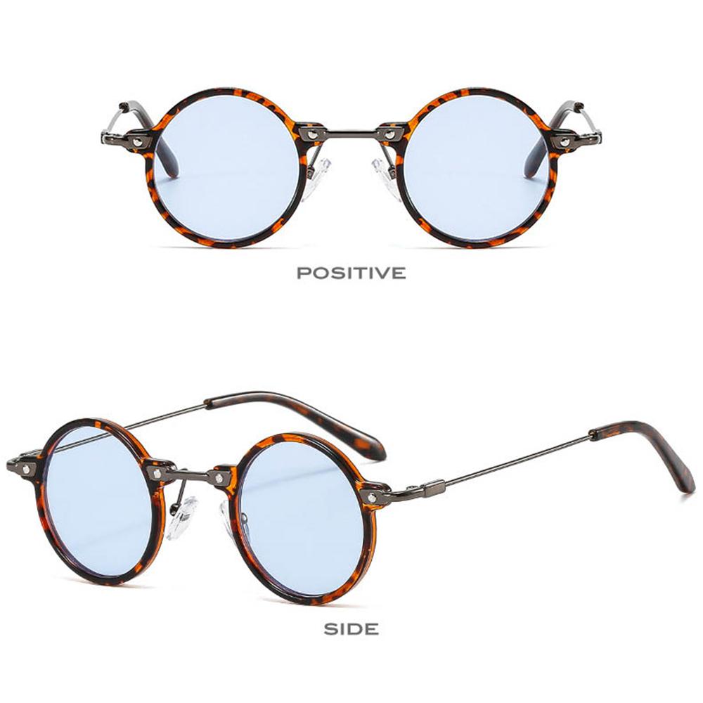 New Glasses Gradient Clear Lens Driving Shades Punk Sun Glasses Small Round Sunglasses Eyewear