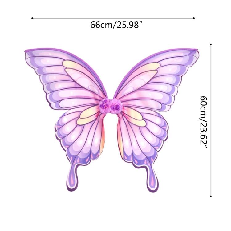 Halloween Costume Wing Butterfly Wing Dress Up Angel Wing Colorful Fairy Wing