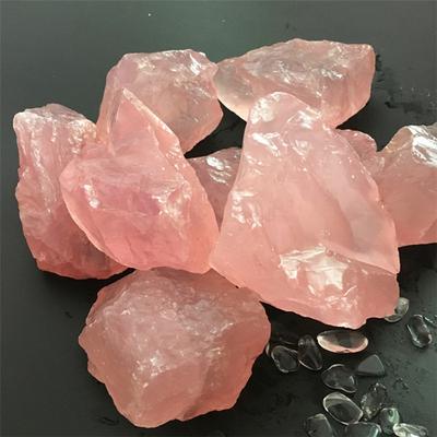 100G Natural Raw Pink Quartz Crystal Rough Stone Crystal Minerals Fish Tank Stone