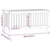 VidaXL Garden Storage Box 108x42.5x54 Cm Solid Pine Wood 823829
