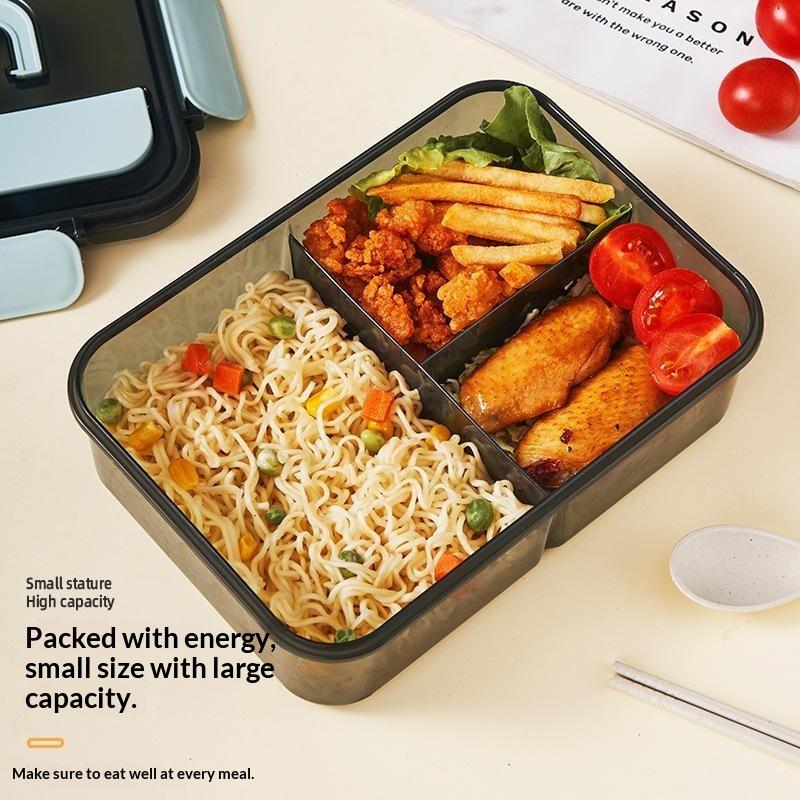 Bento-Mittagessensbox mit 2/3 Fächern und auslaufsicheren Deckeln, lebensmittelechtes Material für Arbeit, Schule, Reisen, tägliche Mahlzeitenvorbereitung