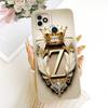 For Itel Vision 1 / P36 / Vision 1 Plus / Itel P36 Play L6005 Feather Crown Initial Letter Phone Case Soft Silicone Cover Bumper