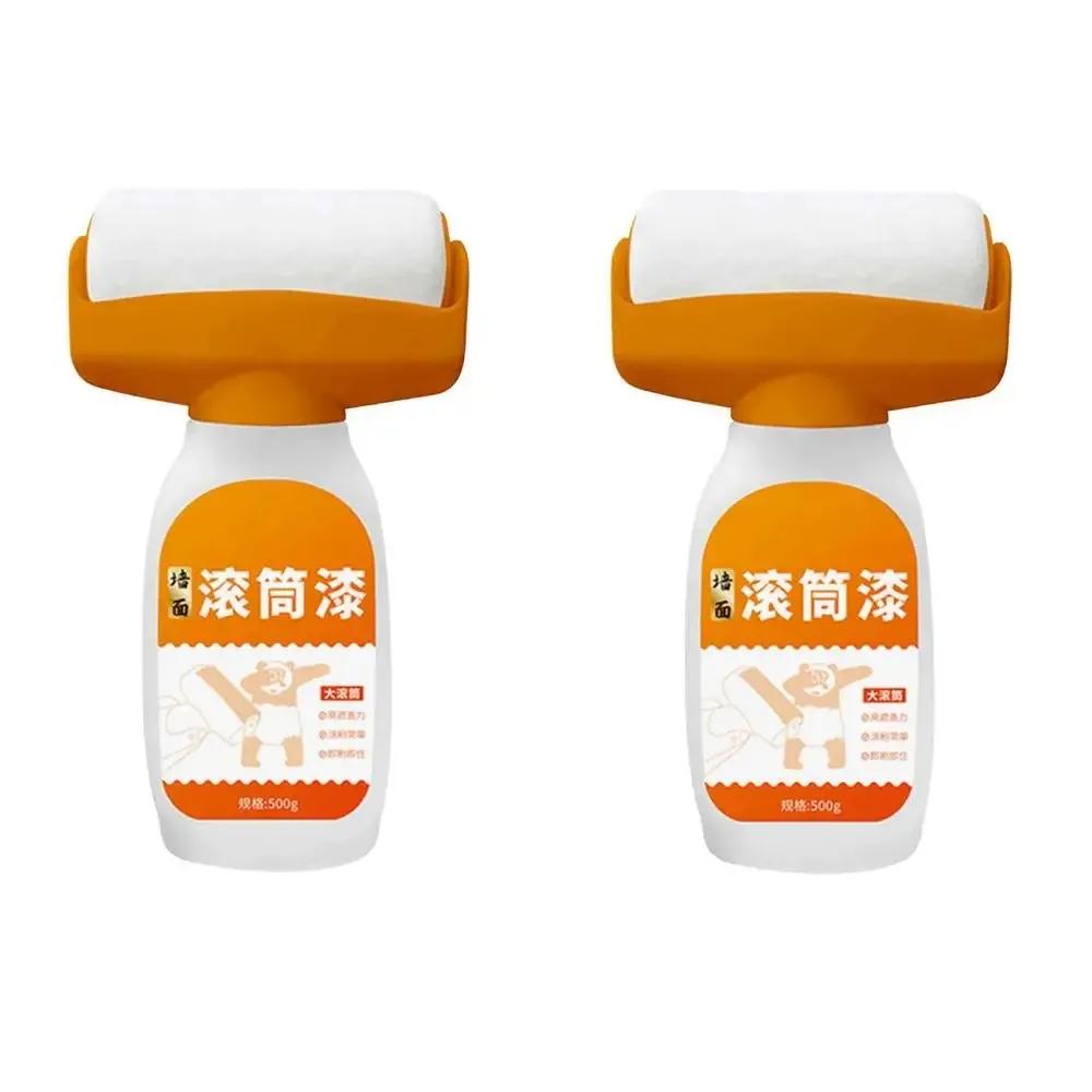 Tragbare Antibakterielle Farbrolle Wasserbasierte Latexbürste für Innenwandreparatur Hausmalwerkzeuge Weiß Ausbesserungsrolle