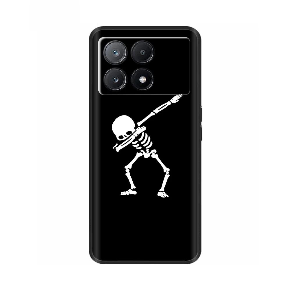 Case For Poco X6 Pro Phone Back Cover For Poco X6 Neo Pocox6 Pro 5G Soft Black Silicone Bumper Shockproof Protective Shell Cases