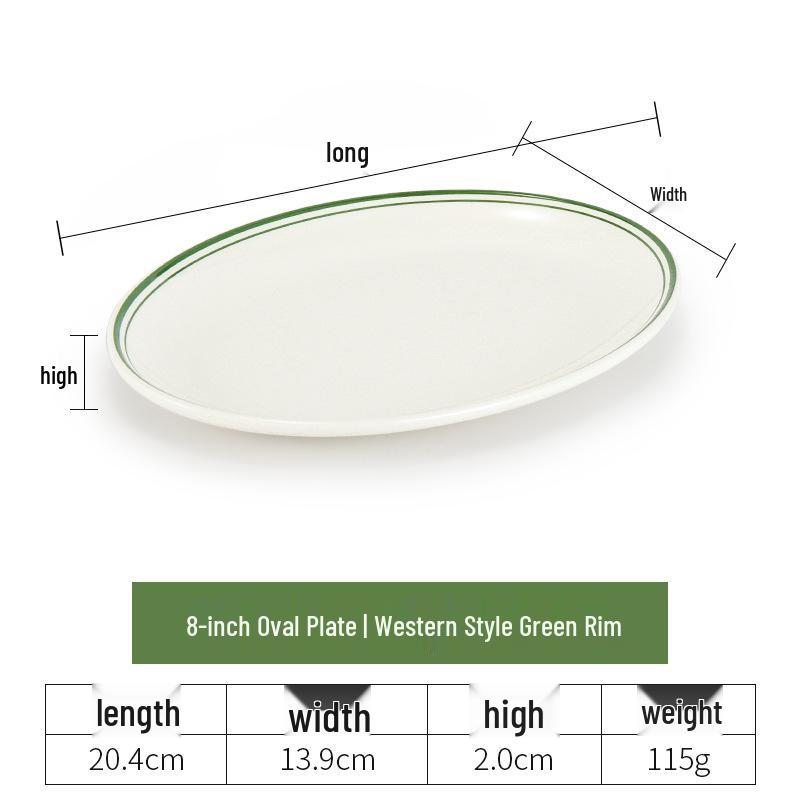 Creative Melamine Oval Fish Plate for Restaurant & Hotel – Hot Pot, Stir-fry, Cold Dish, and Vegetable Platter.
