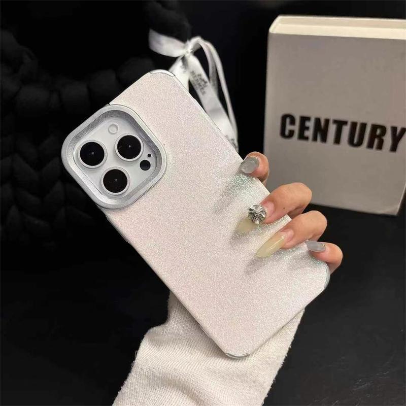 Husă de telefon de lux, cu sclipici, strălucitoare, de culoare solidă, pentru iPhone 16 15 14 13 12 Pro Max 14 15 Plus 11 Husă moale de modă