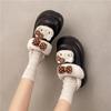 Mao Mao shoes eva lazy shoes women's platform cute cotton shoes women's warm and heightened men's winter velvet Hello Kitty