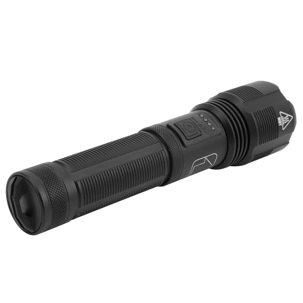 Flashlight Zoom Electric Quantity Display USB Rechargeable Strong Brightness Torch P70