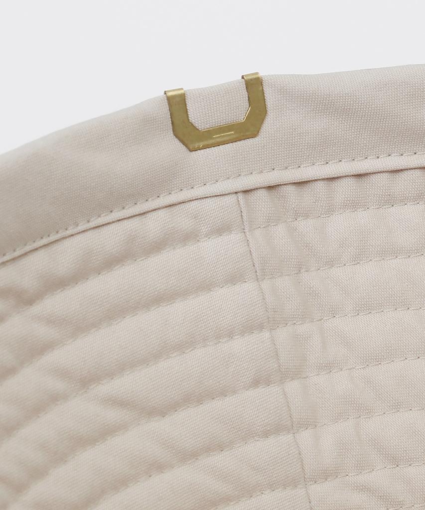 Eondeokeonteulolseutyudio Cotton Bucket Hat Drop Bucket / D Bio / Oatmeal