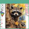 Round Diy Painting Diamond Full Cross Stitch 3d Animal Scene Home Decorative Art Painting Architectural Diamond Painting 5d Diamond Art Painting