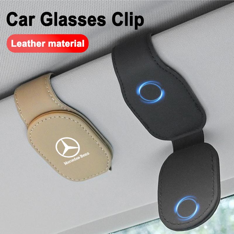 Car Logo sunshade clip card clip car sunglasses glasses frame Sun Visor Glasses Clip For Mercedes Benz W220 W205 W211 W212 W206 DFHJL1