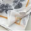 Floral Cotton Linen Print Scarves Cashew Square Handkerchief Simple Small Square Scarf  Outdoor