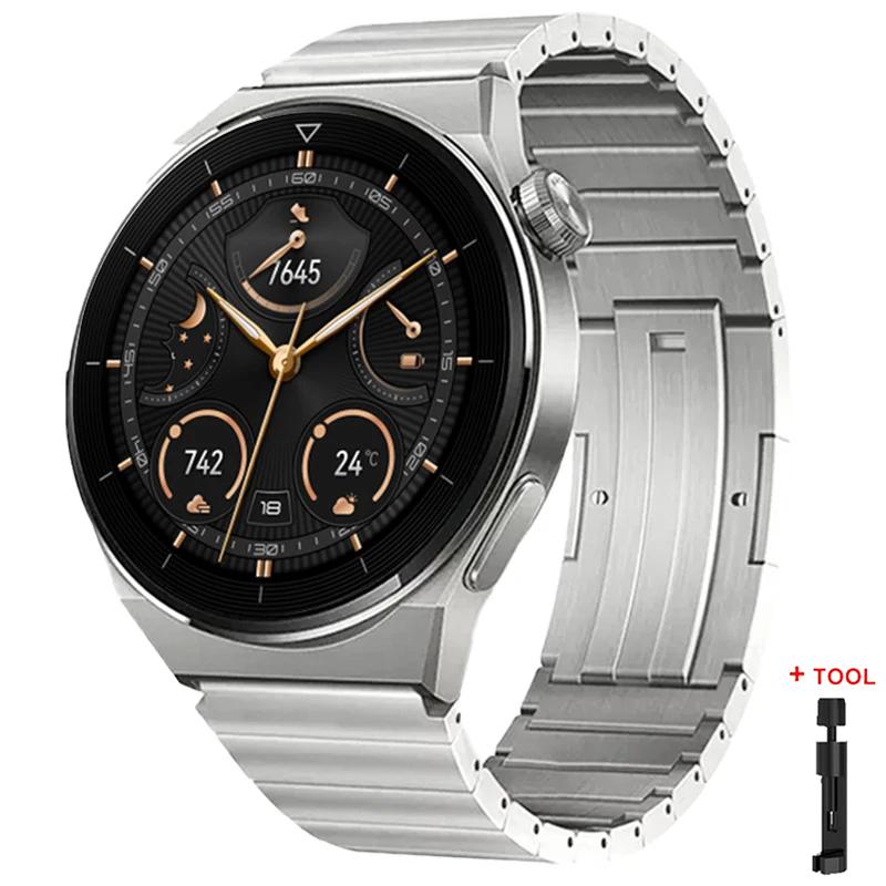 22mm Titanium Strap For Huawei Watch 6 GT4-5-6 Pro 46mm Fashion Lightweight Metal Bracelet For Amazfit GTR 4 3/Balance 2/Bip 6 5