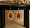 Vintage Leather Cross-Border Earrings: Boho Exaggerated & Ethnic Style for Women