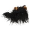 Cat Mane Wig Adorable Cute Funny Costume Mane Hat with Ears for Cats and Small Dogs Black