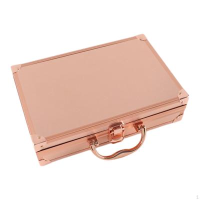Aluminum Alloy Tool Box Cosmetic Case,Ear Cleaning Box,Metal Lightweight Display Case Make Up