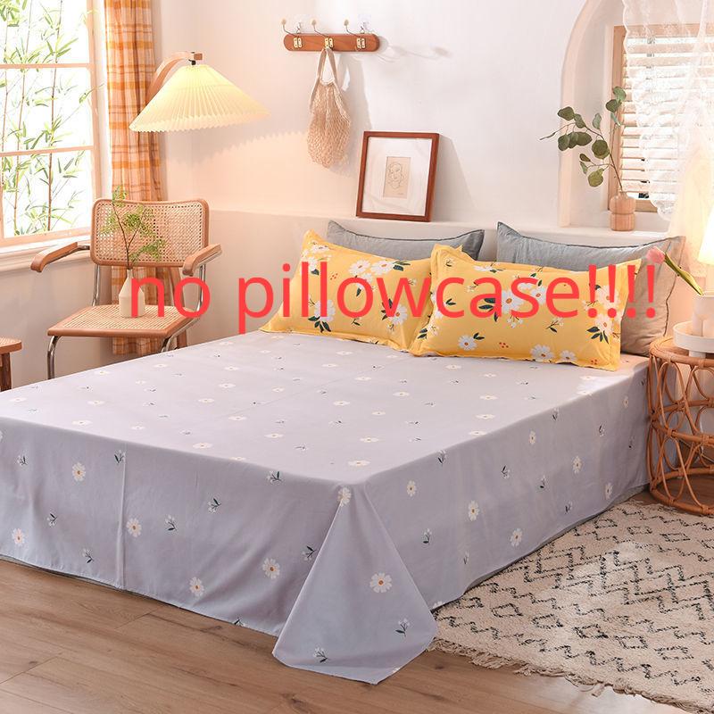 Double Single Bed Sheets Skin-friendly Room Ding Comfortable Dust-proof Covers Dorm Students Flat Sheet Four Seasons
