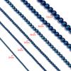 40-190 Stück/Los 2-12mm Natürliche Hämatitperlen Glatte Runde Natursteinperlen Für Schmuckherstellung DIY Armband Halskette Lose Perlen