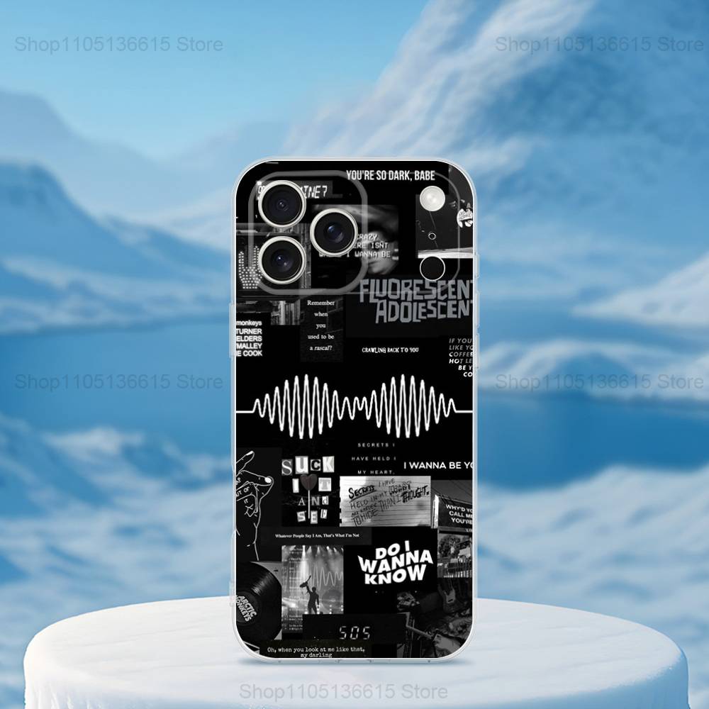 

Band A-Arctic M-Monkeys Phone For iPhone 14,13,12,11,17,16,15,Pro,X,XS,XR,SE,Max,Plus,Mini Transparent Soft Cover iPhone16