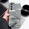Cartoon Mountain Print Leather Texture Case For Samsung S25 Ultra S24 FE S23 S22 A36 A56 A16 A55 A26 A15 Matte Slim Shockproof TPU Soft Phone Cover