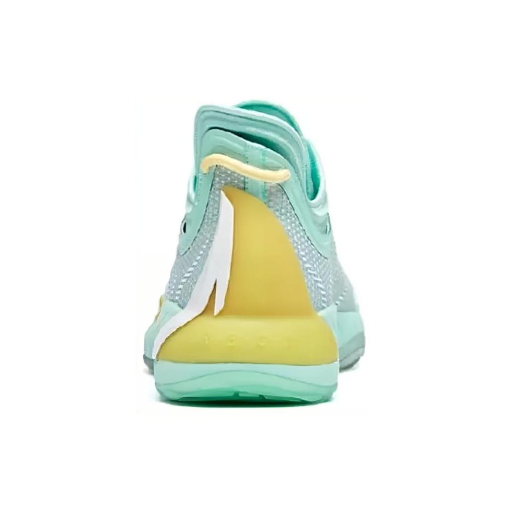 Anta GH1 Low Hayward Abrasion Resistant Breathable Low Top Basketball Shoes Men's White Green Yellow 112021103-6