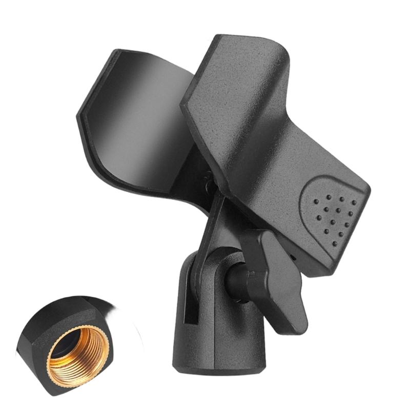

Adjustable Microphone Clip Holder Mount Clamp 3/8inch/5/8inch/1/4inch for Camera Wireless Microphone Studio Recording S