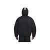 Nike Logo Print Loose Fit Zip Neck Long Sleeve Half Zip Hoodie Men hoodies Black HQ5355-010
