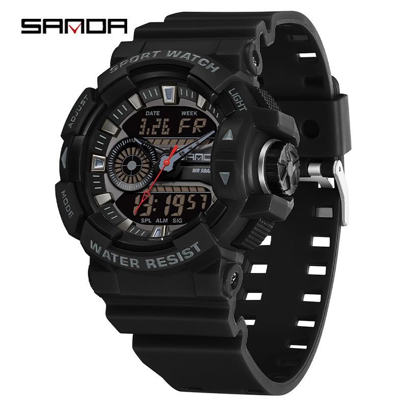 Sanda Unisex Luminous Sports Watch: Trendy, Waterproof, and Ideal for High School Students