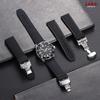 Premium Silicone Watch Band Butterfly Buckle Waterproof Soft Rubber Strap 20mm 22mm Breathable Strap Replacement Universal Watch