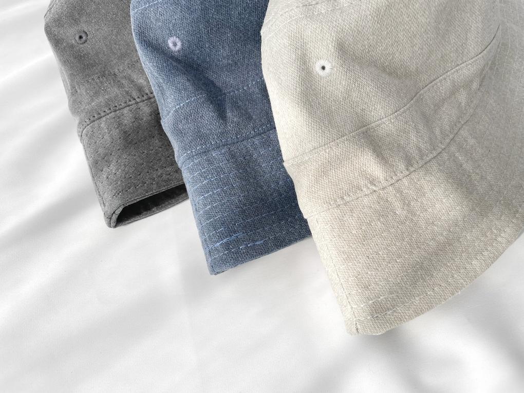 Women's unisex washed simple bucket hat