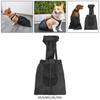 Doglemi Borsa Supporto Zampa Posteriore per Cani Domestici per Cani di Taglia Media e Grande Materiale Poliestere Nero