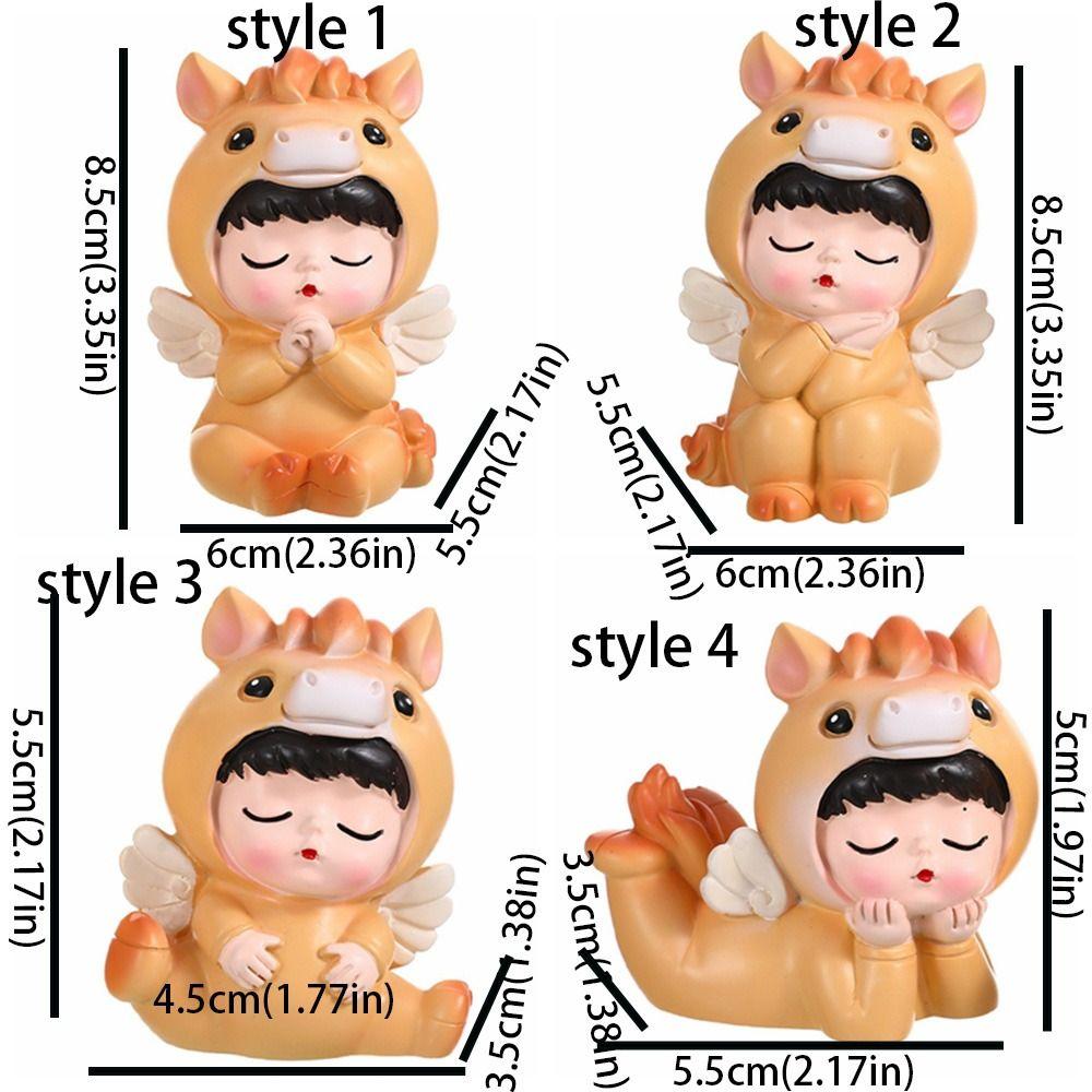 Creative Style Horse Baby Figurine Traditional Mini Snake Ornament  Spring Festival