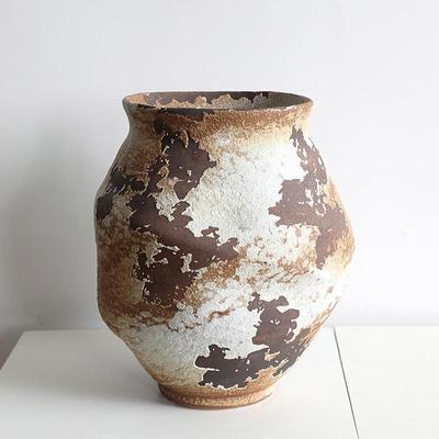 Retro Wabi-Sabi Zen Pottery Vase for Home and Hotel Decor