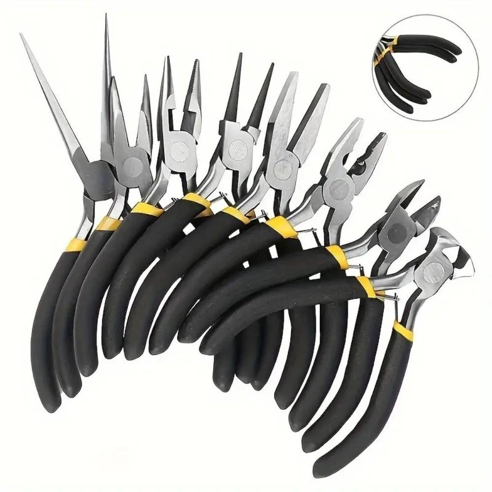8pcs/set Round Nose Jewelry Pliers Tool Set Metal Plier Tools Kit Jewelry Making Tools Hand Tool