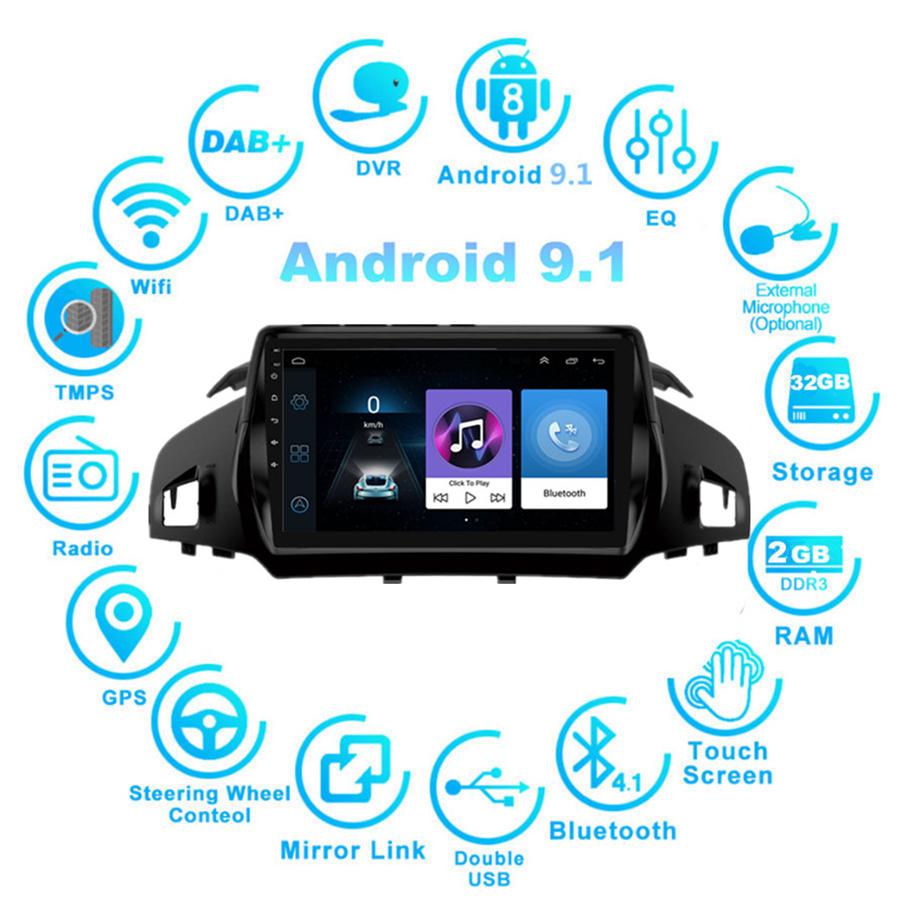 Ford Escape navigation all-in-one machine 13-17-9 inch high configuration