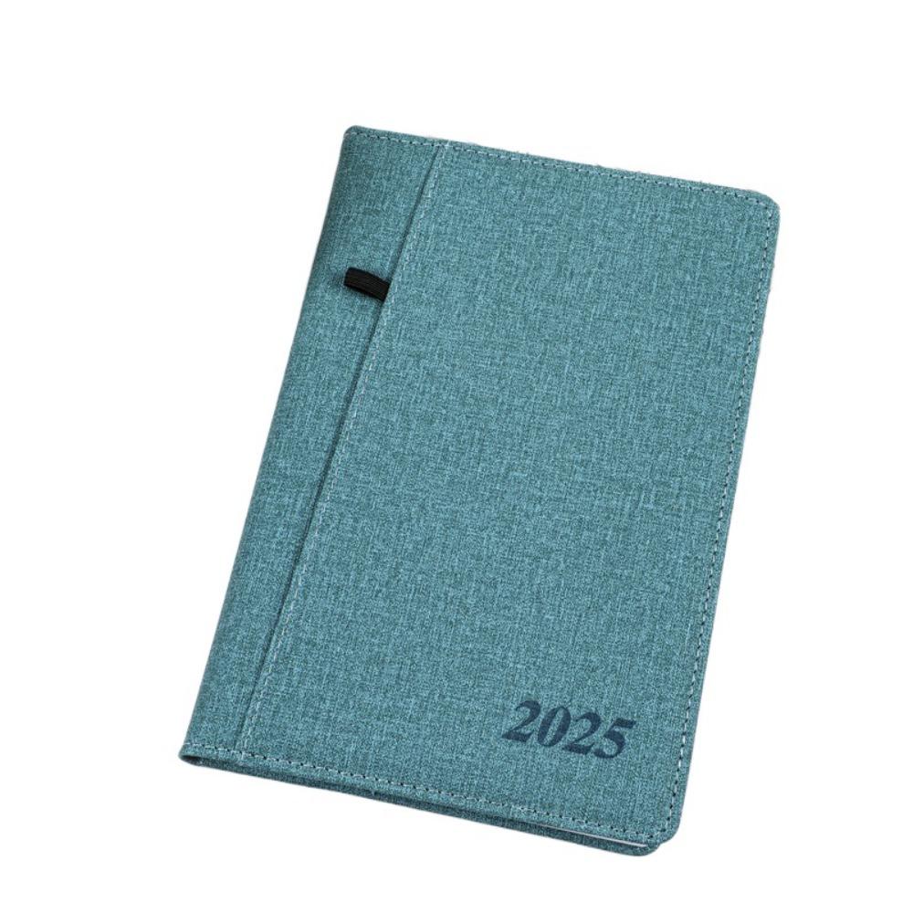 

Мягкая обложка из ПУ 2025 Ежедневник 156 страниц 12-месячный планер Студент зелёный