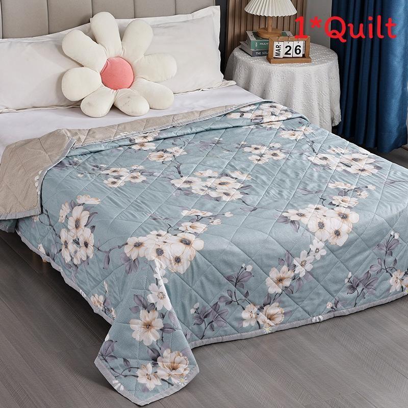 Summer Plant Animal Pattern Prints Duvet Quilt Bedding For Student Washable Room