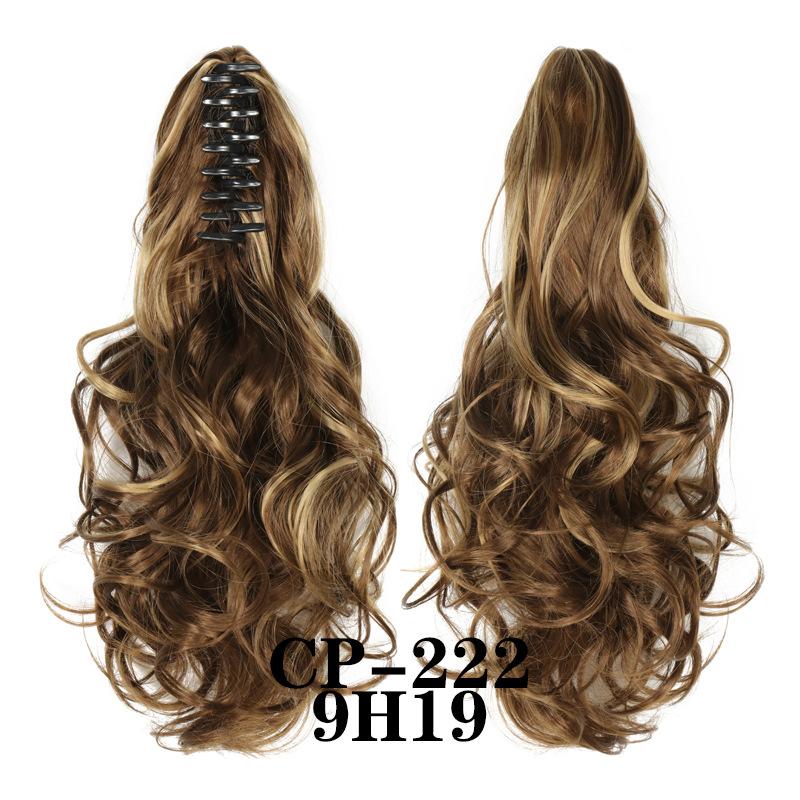Claw Clip In Ponytail Extension Synthetic Hairpiece Curly Wavy Hair Extension 15 Inch Long Ponytail Hairpieces For Women Girl